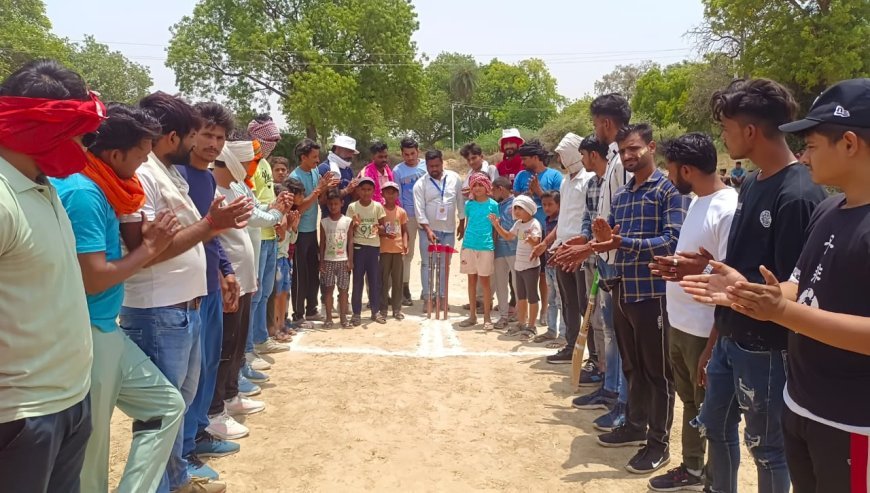 चंबल क्रिकेट लीग के मुकाबले में बिठौली से हारी जगम्मनपुर टीम