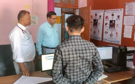 एस डी एम ने सामुदायिक स्वास्थ्य केन्द्र का किया औचक निरीक्षण