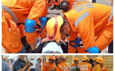 एनडीआरएफ नें रेलवे स्टेशन के पास बने माल गोदाम के पास किया मॉक ड्रिल