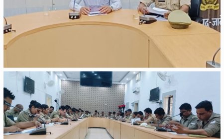 जुलाई से लागू होने बाले कानूनो को लेकर पुलिस लाइन में पुलिस कर्मियों को दिया गया प्रशिक्षण