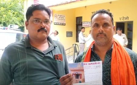 मन्दिर हेतु रास्ता बनबाने के लिए भूमि दिलाये जाने की मांग की