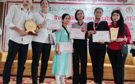 योगासन की स्टेट चैंपियनशिप में छवि रानी कुमकुम गुप्ता संजीवनी पोरवाल ने जीता कांस्य पदक