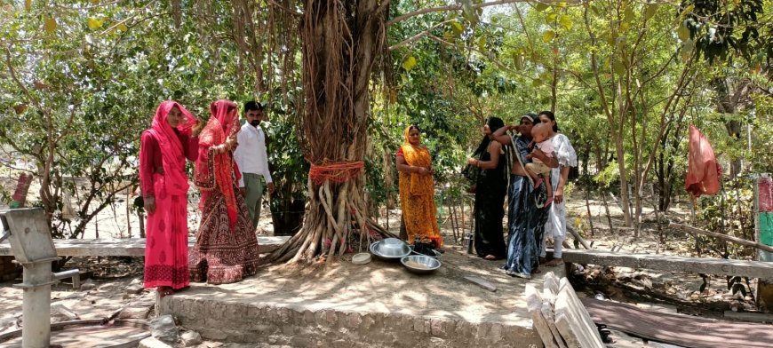 सुहागिनों ने वट वृक्ष की पूजा कर मांगा अखंड़ सौभाग्य