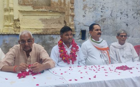 कांगेस के नव नियुक्त नगर अध्यक्ष ने प्रेस वार्ता कर पार्टी को मजबूत बनाने का लिया संकल्प