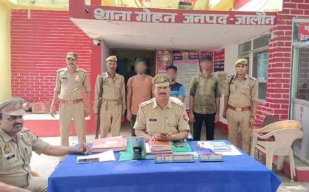 थाना गोहन पुलिस ने 03 अभियुक्त को पिकप में 26 पड़वा व 02 पडि़यों के साथ गिरफ्तार किया
