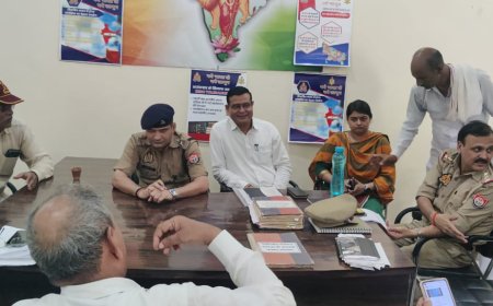 थाना समाधान दिवस में1 मामले प्रस्तुत, 5 का निस्तारण