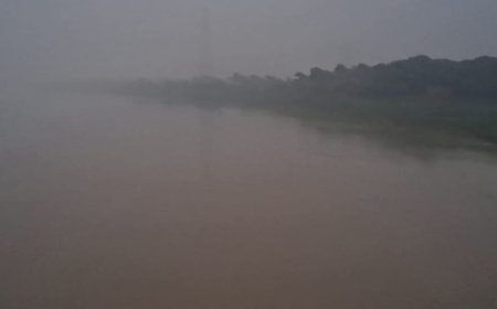 पंचनद धाम पर मौसम का दिखाई दिया अद्भुत नजारा