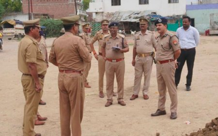 कर्वला मैदान व ताजिया रूट का निरीक्षण किया डीआईजी ने