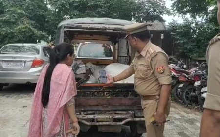 सरकारी खाद्यान्न की तस्करी करते पुलिस ने पकड़ा 8 कुंतल  चावल