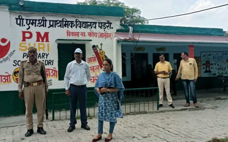 एस डी एम व ए बी एस ए ने ग्राम पड़री स्थित विद्यालयों का किया निरीक्षण