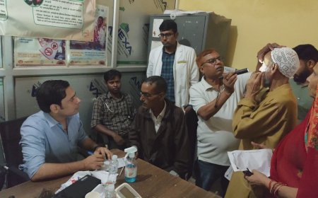 गोखले नगर में निशुल्क मोतिया बिंद नेत्र शिविर का हुआ आयोजन