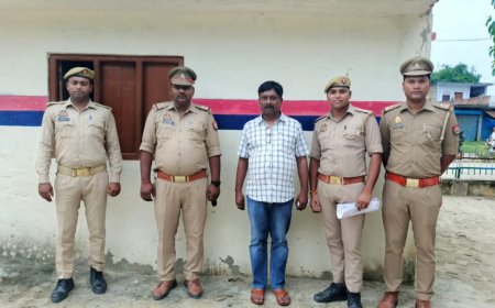 थाना गैंड़ास बुजुर्ग पुलिस द्वारा एससी/एसटी एक्ट का वांछित अभियुक्त गिरफ्तार