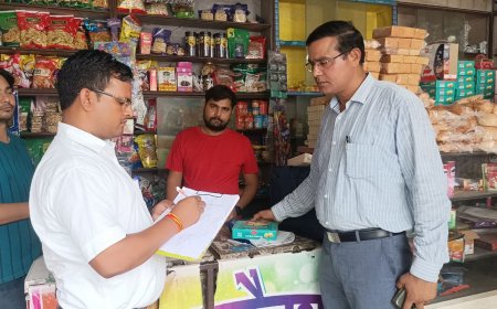 एसडीएम के नेतृत्व में खाद्य सुरक्षा अधिकारी ने चलाया चेकिंग अभियान