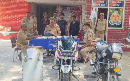 गोहन पुलिस ने चोरों को मय मोटरसाइकिल के किया गिरफ्तार