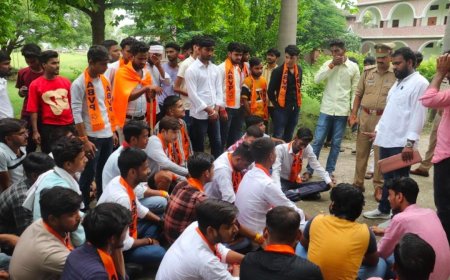 मानकविहीन डिवाइन मर्सी विद्यालय नही चलने देंगे - चित्रांशु सिंह