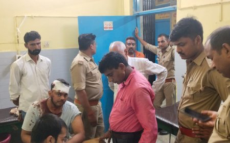 हमले में युवक लहूलुहान, जिला अस्पताल रेफर