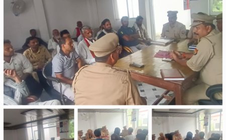 शांति एवं सौहार्दपूर्ण तरीके से मनाए त्यौहार - थाना प्रभारी निरीक्षक डकोर