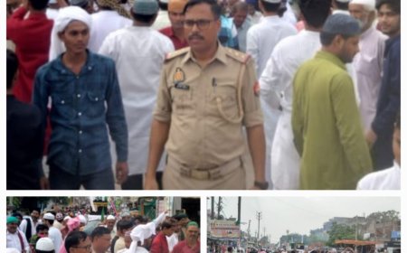 धूमधाम एवं शानो शौकत से शांतिपूर्वक निकला बारारबी - अब्बल का जुलूस