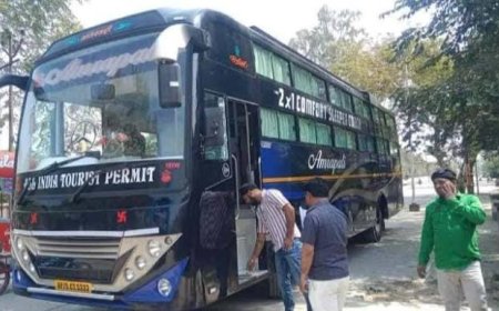 प्रशासन की अनदेखी या मिलीभगत से चल रहे अबैध प्राइवेट टूरिस्ट बस ट्रेवल्स