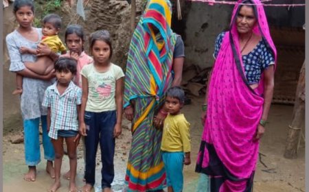 बारिश  से ग्राम पंचायत रुदावली में एक दर्जन से अधिक मकान ध्वस्त