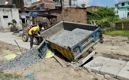 नाले पर स्लैब डलवाये जाने की प्रभारी अधिकारी से की मांग