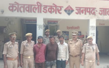 तीन शातिर चोरों को पुलिस ने गिरफ्तार कर भेजा जेल