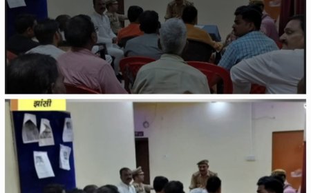 प्रभारी निरीक्षक जे 0 पी पाल की अध्यक्षता में श्री दुर्गा पूजा श्रीं रामनवमी एवं दशहरा के दृष्टिगत पीस कमेटी वैठक का हुआ आयोजन