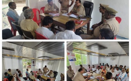 थाना प्रभारी निरीक्षक शशिकांत थाना डकोर की अध्यक्षता में श्री दुर्गा पूजा श्रीं रामनवमी एवं दशहरा के दृष्टिगत पीस कमेटी वैठक का हुआ आयोजन