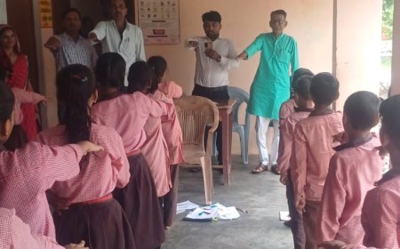 चित्रकला प्रतियोगिता में बच्चों ने बनाई मनमोहक कलाकृतियां