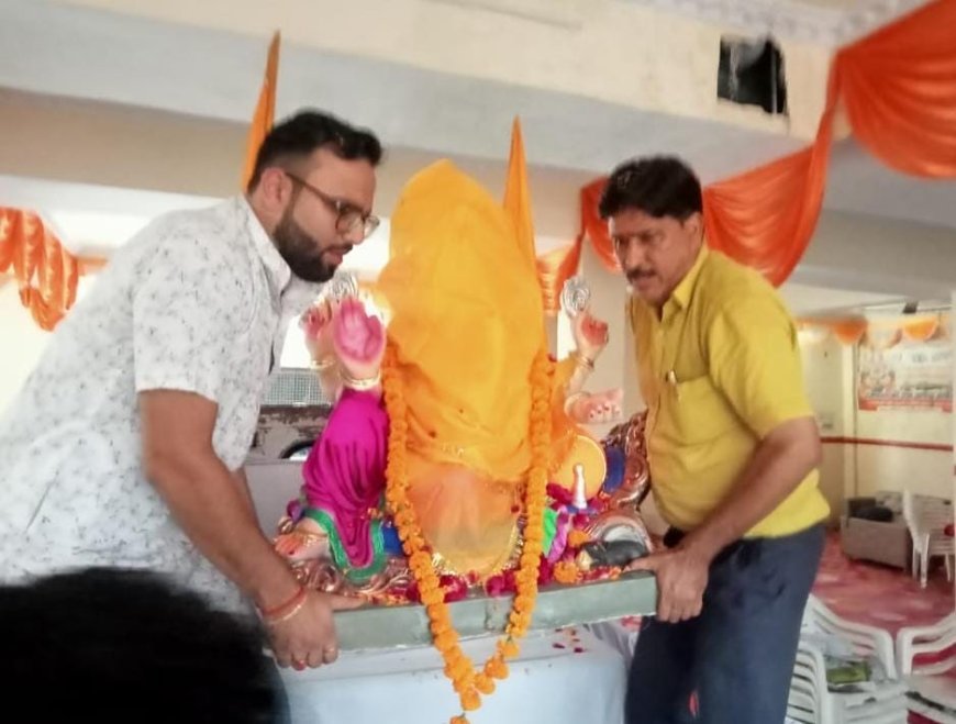 तीनों लोक के देवाधिदेव प्रथम पूज्य गजानन का हुआ आगमन