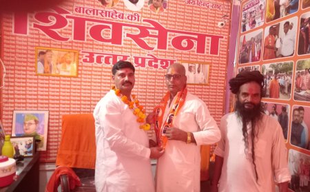 शिवसेना प्रदेश अध्यक्ष अभय द्विवेदी ने दर्जनों लोगों को शिवसेना की दिलाई सदस्यता