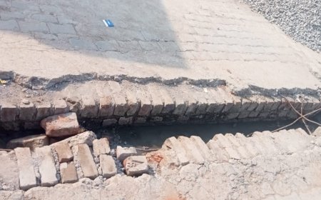 टूटी पुलिया दे रही किसी बड़े हादसे को दावत