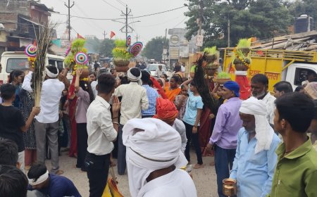 शारदीय नवरात्रि की नवमी पर सिंह वाहिनी मन्दिर पर चढ़ाये गये जबारे