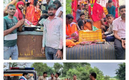 संतोषी माता मंदिर पर 106 वां सुंदरकांड व हनुमान चालीसा पाठ का हुआ आयोजन