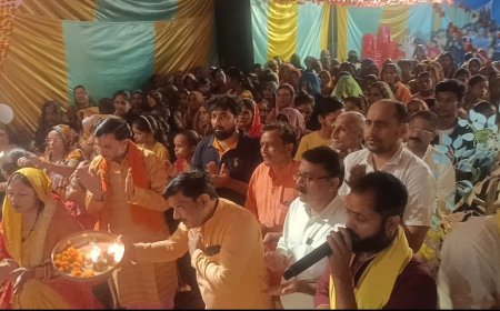 कैलोर में नवरात्रि पर मूर्ति स्थापना के साथ रात्रि जागरण का हुआ भव्य आयोजन