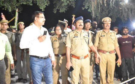 देवी विसर्जन में अनहोनी को रोकने के लिए प्रशासन रहा मुश्तैद