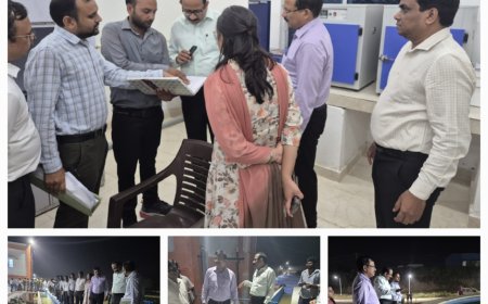 मंडलायुक्त ने जल जीवन मिशन के तहत सला वॉटर ट्रीटमेंट प्लांट का निरीक्षण किया