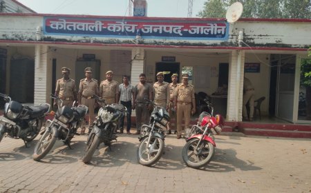 पुलिस ने दो शातिर बाइक चोरों को गिरफ्तार कर पांच बाइक की बरामद
