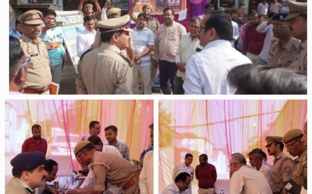 कमिश्नर एवं डीआईजी की अध्यक्षता में हुआ थाना समाधान दिवस