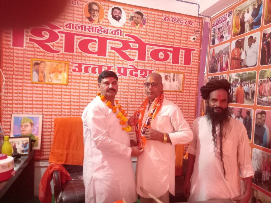 शिवसेना प्रदेश अध्यक्ष अभय द्विवेदी ने दर्जनों लोगों को शिवसेना की दिलाई सदस्यता
