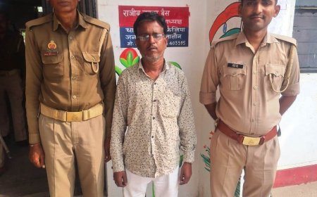 कैलिया पुलिस ने एक वारंटी को गिरफ्तार कर भेजा जेल