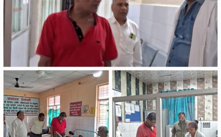 मुख्य चिकित्सा अधीक्षक में जिला चिकित्सालय का किया औचक निरीक्षण