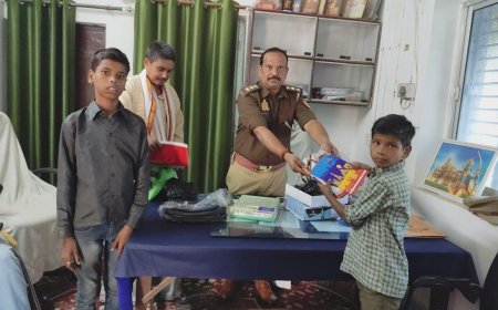 सामाजिक कार्यकर्ता ने बच्चों के पढ़ने के लिए संसाधन कराए उपलब्ध