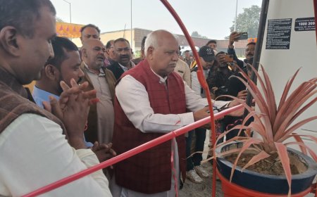 पूर्व संसाद लल्लू सिंह ने किया पीताम्बरा पेट्रोल पम्प का उद्घाटन