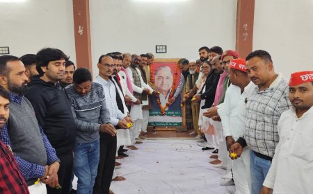 सपाइयों ने मनाया धरती पुत्र मुलायम सिंह का जन्म दिन