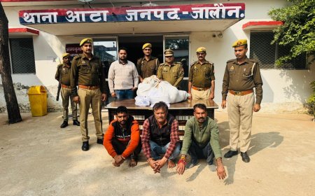 पुलिस टीम ने 32 किलो 250 ग्राम नाजायज गांजाएवं एक अदद पिस्टल के साथ तीन गांजा तस्करो को किया गिरफ्तार