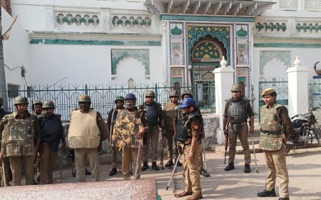 जुमे के नमाज को लेकर प्रशासन रहा सतर्क ड्रोन कैमरे से की गई निगरानी