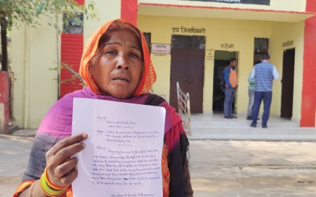 पात्र को आवास न मिलने पर एस डी एम को दिया शिकायती पत्र