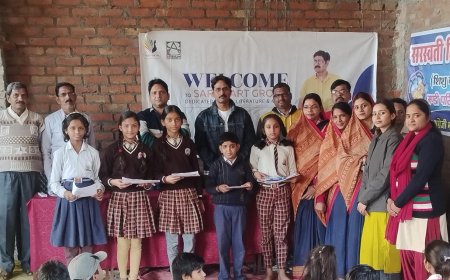 सरस्वती शिशु मन्दिर मंडी मे सम्पन्न हुयी सरस् आर्ट ग्रुप द्वारा कला प्रतियोगिता