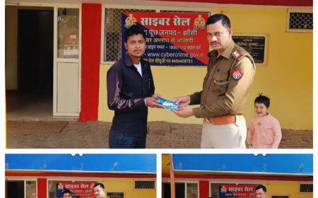 साइबर सेल टीम द्वारा खोए हुए 03 अदद मोबाइल बरामद क़र मोबाइल स्वामियों को लौटाये